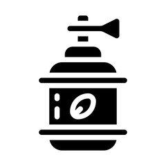 Eco-Friendly Oxygen Tank Solid Icon