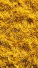 Obraz premium A close-up of textured yellow fibers resembling fur or soft material.