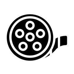 Film Reel Solid Icon
