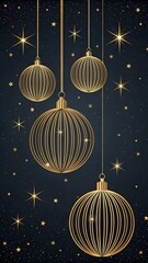 golden christmas background