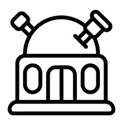 Planetarium Line Icon
