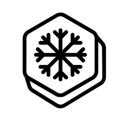 Snowflake Cookies Line Icon
