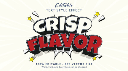 Crisp Flavor Editable Text Effect