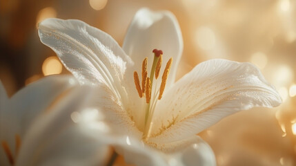 Close-up of a white lily