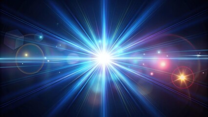 Fototapeta premium Optical lens flare lights shining brightly , lens flare, lights, shiny, optical, bright, glow, reflections, vibrant