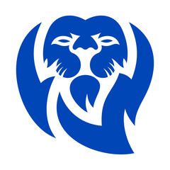 Lion Head Vector Logo Design Template