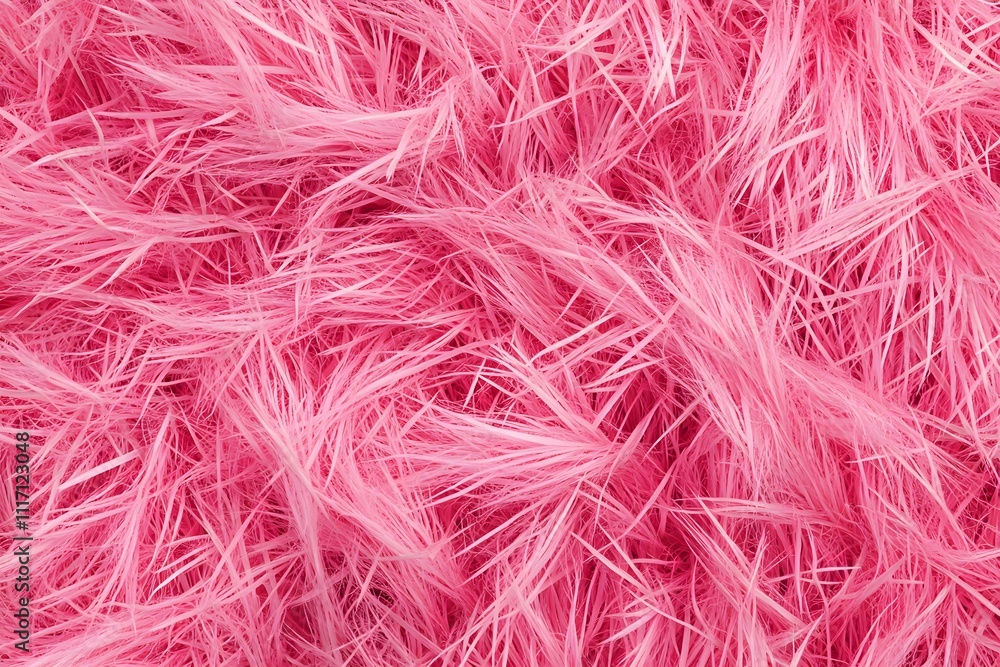 Poster a close-up view of soft, fluffy pink fibers creating a textured background.