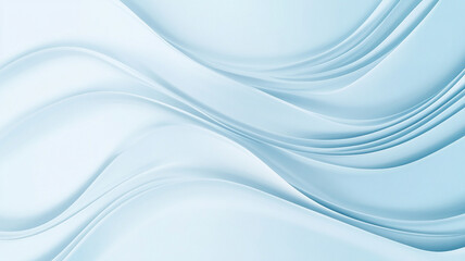 Naklejka premium Soft blue waves create serene and calming background, perfect for various designs