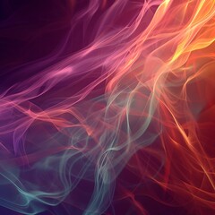Fototapeta premium Colorful Abstract Smoke Waves