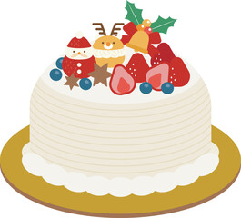 クリスマスケーキイラスト7