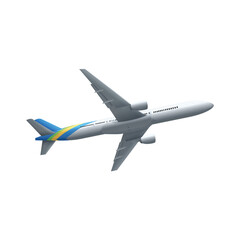 airplane isolated on white