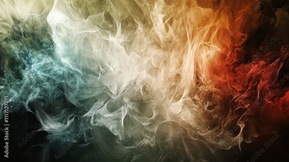 Poster an abstract representation of time passing, with soft, fading lines and blurred shapes.