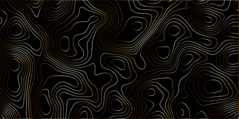 Topographic canyon geometric map relief texture with curved layers and shadow. abstract White background with a beautiful pattern, Topographic contour lines vector map seamless pattern vector.	
