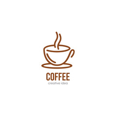 Coffee Creative Concept Logo Design Template