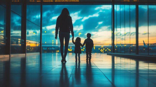 Family travel get troble at airport .
