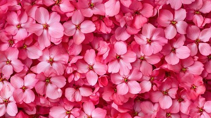 Fototapeta premium Close-Up of Pink Cherry Blossoms with Detailed Floral Texture