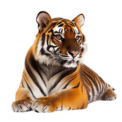 Obraz premium tiger isolated on white background