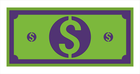 Dollar money icon. US dollar currency. isolated with white background.eps