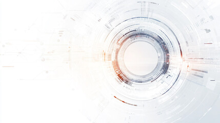 Abstract Technology Background  Futuristic Circular Design