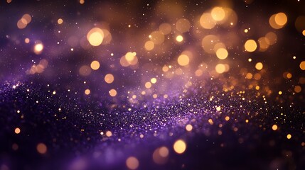 Obraz premium Sparkling bokeh effects creative digital abstract background