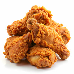 Southern-style fried chicken with a crispy, golden-brown batter, showcasing a