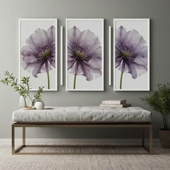 interior with flowers