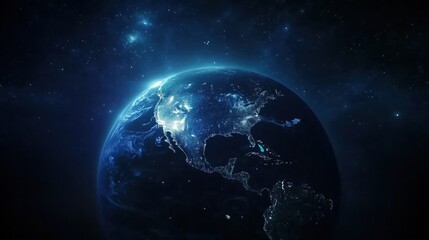 Naklejka premium earth and moon 