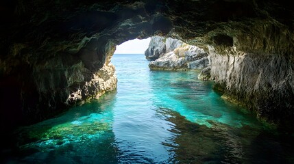 An underwater cave hideout


