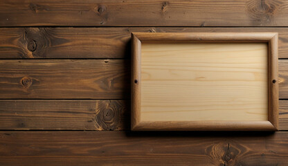 Fototapeta premium wooden hanging sign Generative AI