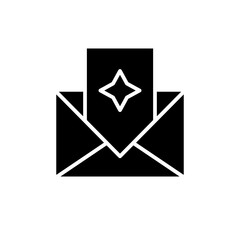 invitation glyph icon