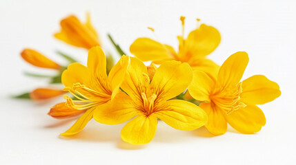 Obraz premium Vibrant Yellow Flowers Bouquet Closeup Bloom