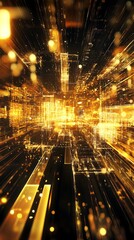 Abstract Luxury Tech Background for Innovative High-End Projects and Brands