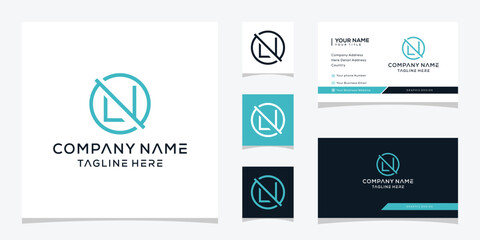 initial letter N for business and fashion logo design graphic icon