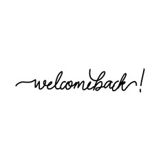 Welcome set of hand written calligraphy
