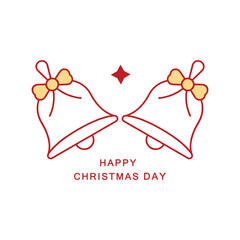 Typography with Christmas bell