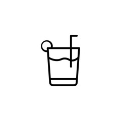 cocktail line icon