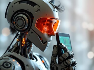 Fototapeta premium robot AI