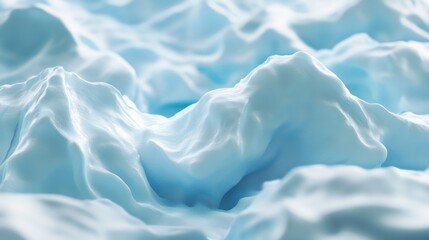 Obraz premium Close-up of icy, textured, blue mountainous surface.