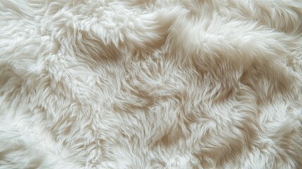 毛の長い白の絨毯