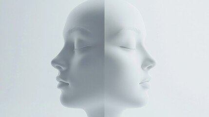 Conceptual representation of duality in thought.