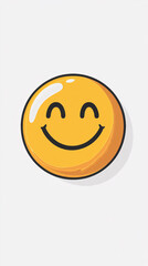 Fototapeta premium smiley face or happy emotion, Smile emoji 