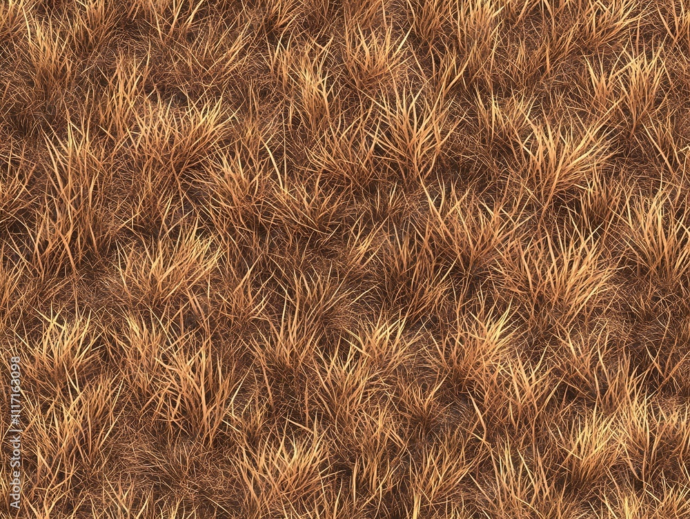Poster a textured pattern of dry grass, showcasing natural elements for design or background use.