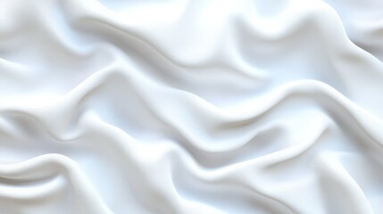 Obraz premium Elegant white silk fabric with smooth texture.