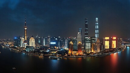 Obraz premium city skyline 