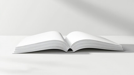 Open Blank Book  White Pages  Reading  Education  Knowledge