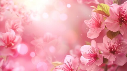 beautiful pink flower background in the garden.