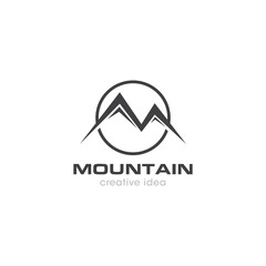 Mountain Creative Concept Logo Design Template