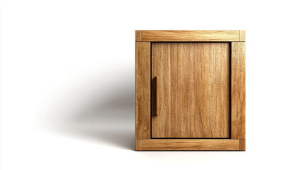 Wooden Cabinet  Minimalist Design  Modern Furniture  Oak Wood  Storage  Door