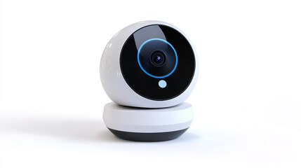 Modern Webcam  Smart Home Security Camera  White and Black
