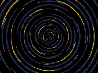 Fototapeta premium Abstract concentric circles in navy blue and gold, ideal for modern and stylish designs.